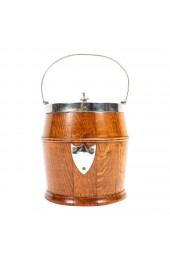 Home Tableware & Barware | Early 20th Century English Oak Biscuit Barrel - QX38975