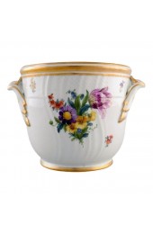 Home Tableware & Barware | Hand-Painted Porcelain Saxon Flower Wine Cooler from Royal Copenhagen - HA70709