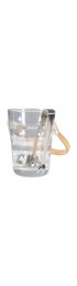 Home Tableware & Barware | Ice Bucket in Glass and Cane from Holmegaard, 1960s - FX01025