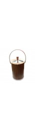 Home Tableware & Barware | Mid-Century Kromex Faux Wood Ice Bucket With Lid- Two Pieces - QO85211