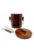 Home Tableware & Barware | Mid-Century Modern Rosewood Ice Bucket and Tongs in the Style of Jean Gillon - TT47189