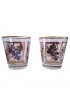 Home Tableware & Barware | Mid-century Purple Iris Ice Bucket & Glasses, Set of 3 - ST74389
