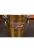 Home Tableware & Barware | Petite French 19th Century Brass Geismann Champagne Bucket with Rams' Heads - TG77775