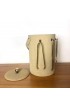 Home Tableware & Barware | Suede Ice Bucket | 5 Georges Briard | Brass Bar Tools - EG78107