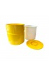Home Tableware & Barware | UMid-Century Modern Heller Sergio Asti Vignelli Ware Yellow Melamine Ice tBucket - TW52586