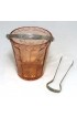 Home Tableware & Barware | Vintage Art Deco Etch Cut Glass Ice Bucket & Tongs Set - DN17171