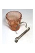 Home Tableware & Barware | Vintage Art Deco Etch Cut Glass Ice Bucket & Tongs Set - DN17171