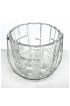 Home Tableware & Barware | Vintage Cut Beveled Crystal Ice Bucket W/ Chrome Handle - YR19191