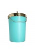 Home Tableware & Barware | Vintage Mid Century Blue & Brass Ice Bucket - RM23044