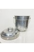 Home Tableware & Barware | Vintage Mid-Century Modern XL Hammered Aluminum Ice Bucket, Italy - SS50979