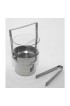 Home Tableware & Barware | Vintage Postmodern Inox and Glass Ice Bucket - AI18640