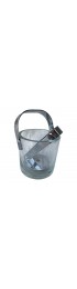 Home Tableware & Barware | Vintage Swedish Blown Glass Ice Bucket with Chrome Handle - GW34137
