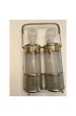 Home Tableware & Barware | 1960s Fred Press Double Liquor Set in Brass Plated Carrier - FI74018