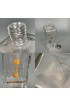 Home Tableware & Barware | 1960s Mid-Century Modern Gilded Glass Barware Gin & Scotch Decanter Bottle Set- 2 Pieces - AX90737