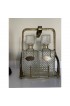 Home Tableware & Barware | 1970s Clear Glass Decanter Set in Stand With Handle- 3 Pieces - FX59070