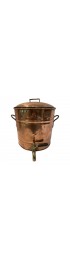 Home Tableware & Barware | 19th Century Heavy French Copper Pot With Spigot - PH12960