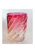 Home Tableware & Barware | Antique Baccarat Rose Tiente Swirled Bamboo Tumble-Up Carafe & Tumbler Set- 2 Pieces - BA31918
