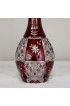 Home Tableware & Barware | Antique Cranberry Glass Hand-Cut Crystal Decanter - ZJ81883