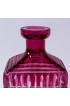 Home Tableware & Barware | Antique English Cut Crystal Decanter, Ruby Red Color Square Stopper - AD72147