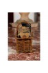 Home Tableware & Barware | Antique Victorian English Pottery Decanters in Tantalus-Inspired Wicker Basket- 3 Pieces - KK48008