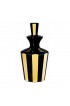 Home Tableware & Barware | ARTEL Faceted Gilded Barware Decanter, Black and Gold Striped - VA06657