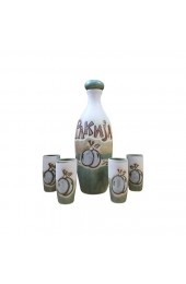 Home Tableware & Barware | Belgrade Serbia Stoneware Plum Wine Decanter Set - 5 Piece - SW40955