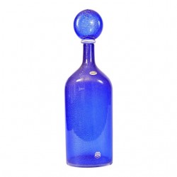 Home Tableware & Barware | Cobalt Blue Murano Glass With Gold Flecks Decanter - EJ98301
