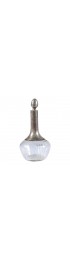 Home Tableware & Barware | Danish Crystal and Silver Decanter with Stopper and Foliage Engraved Body - DP11998