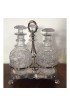 Home Tableware & Barware | Early 19th Century English Old Sheffield Plate Silver on Copper with Cut Crystal Decanters - 4 Pieces - VQ00275