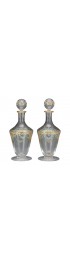 Home Tableware & Barware | Early 20th Century Salviati Venetian Glass With Moser Decoration Decanters- a Pair - SC04709