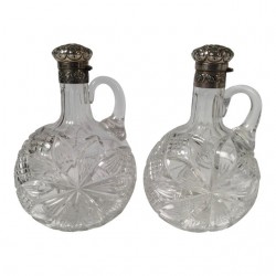 Home Tableware & Barware | Fine 19th Century Gorham Sterling and Cut Glass Decanters - A Pair - II41610