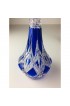 Home Tableware & Barware | Mid 20th Century Mid Century Large Royal Blue French Baccarat Crystal Cut to Clear Decanter - a Pair - SU68807