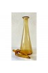 Home Tableware & Barware | Mid Century Empoli Genie Bottle Amber Yellow Decanter - AA19845