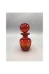 Home Tableware & Barware | Mid-Century Modern Red Glass Decanter With Glass Stopper - DE92541