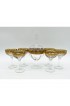 Home Tableware & Barware | Mid Century Vintage 22k Gold Christalleria Fratelli Fumo Carafe and Stemware Set-7 Piece - NM02477