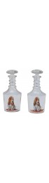 Home Tableware & Barware | Mold Blown Crystal Decanters with Hand-Painted Dogs - BK26756