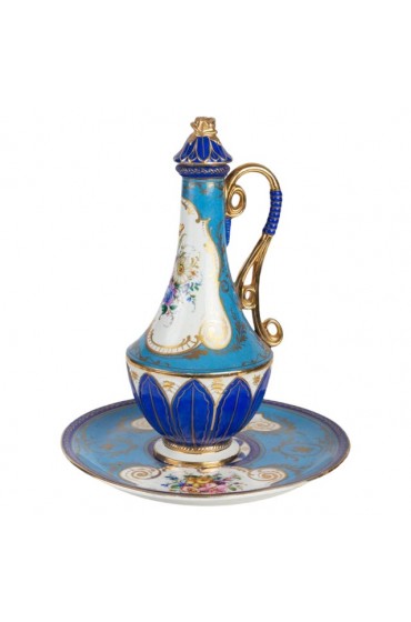 Home Tableware & Barware | Porcelain Tray and Decanter with Stopper, Set of 2 - KX61321