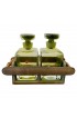 Home Tableware & Barware | Stitched Leather Holder and Italian Glass Decanter Set - LE77905