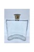 Home Tableware & Barware | Vintage Clear & Platinum Neck Flask Decanter - NE78296