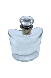 Home Tableware & Barware | Vintage Clear & Platinum Neck Flask Decanter - NE78296