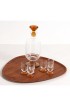 Home Tableware & Barware | Vintage Hand Blown Amber Art Glass Decanter & 6 Cordial Glasses - Set of 7 - GP60382