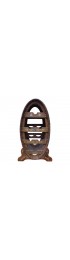 Home Tableware & Barware | Mid-20th Century Oval Wooden Wine Bottle Rack Holder - MC12068