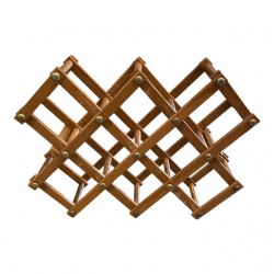 Home Tableware & Barware | Mid-Century Modern Collapsible Wooden Wine Rack - IB57730