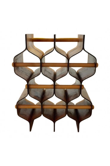 Home Tableware & Barware | Swedish Bent Rosewood Honeycomb Wine Rack - DY49700