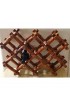 Home Tableware & Barware | Vintage Varnished Scorched Bamboo Expandable Wine Rack - TY81413