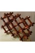 Home Tableware & Barware | Vintage Varnished Scorched Bamboo Expandable Wine Rack - TY81413