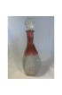 Home Tableware & Barware | 1930s Indiana Glass Diamond Point Ruby Decanter With Wine Glasses Set- 9 Pieces - NM61308