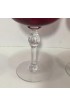 Home Tableware & Barware | 1950s Art Deco Ruby Crystal Champagne Coupes in Hollywood Regency Style - Set of 8 - MT54197