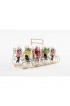 Home Tableware & Barware | 1950's Colorful Asian Inspired Glasses and Caddy - BD17945