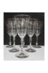 Home Tableware & Barware | 1950s Etched Crystal Wine Glasses Germany- Set of 8 - ZL84304
